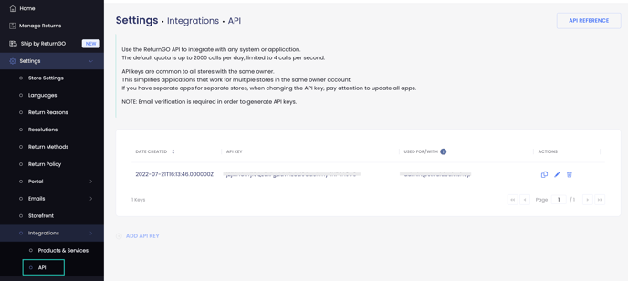 API
