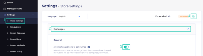 Allow exchanges return