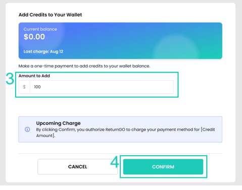 Amount to add