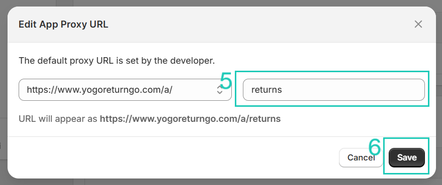 Modifying the Return Portal URL