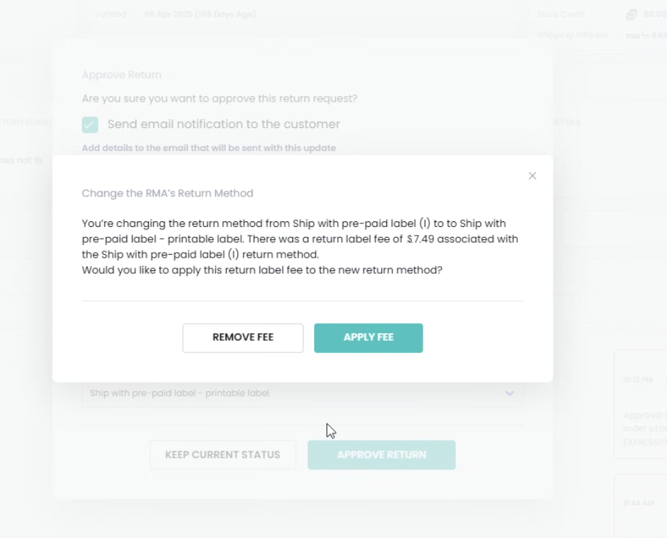 Process Return Mem Process Return Requests (RMA Workflow)