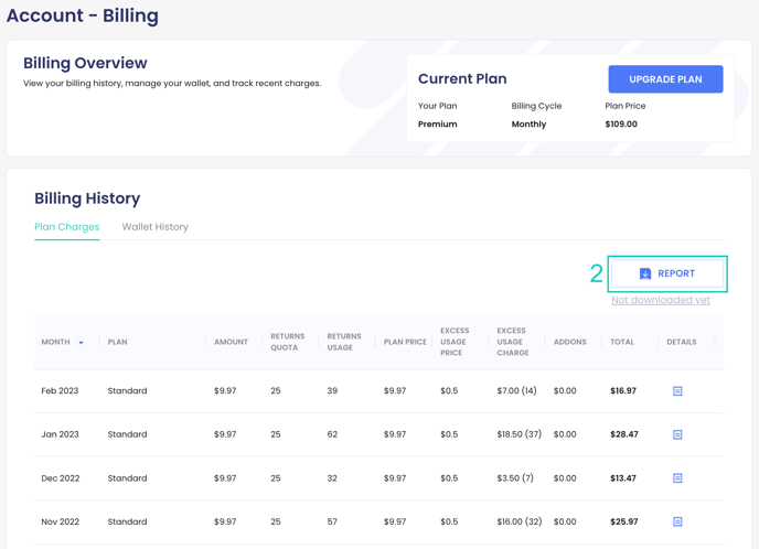 Billing report
