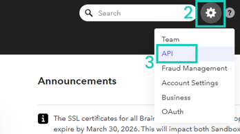 Braintree API