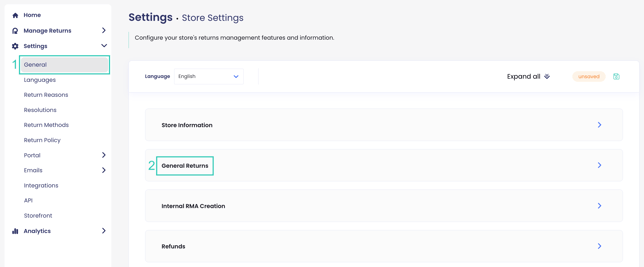 Configuring Return Label Fees