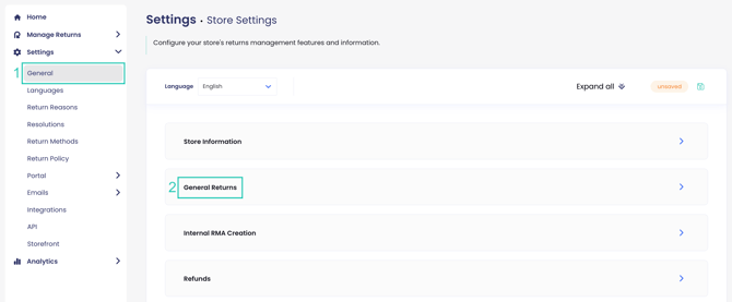 Configuring Return Label Fees