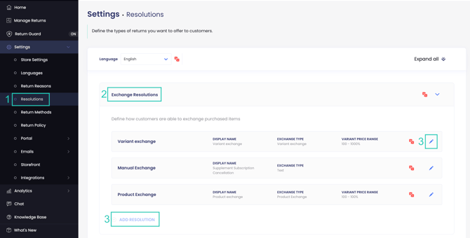Configuring excahnge resolution 1
