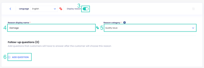 Creating and Editing Return Reasons 2