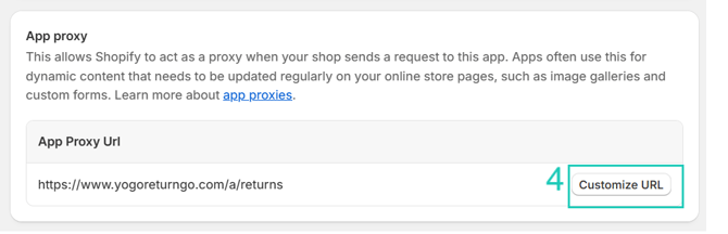 Customize URL button