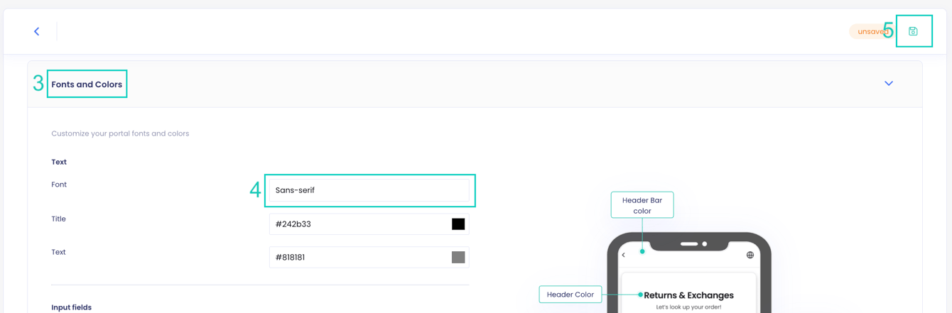 Customizing Your Return Portal