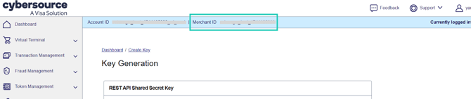 Cybersource merchant ID