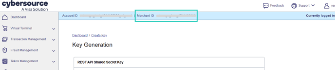 Cybersource merchant ID