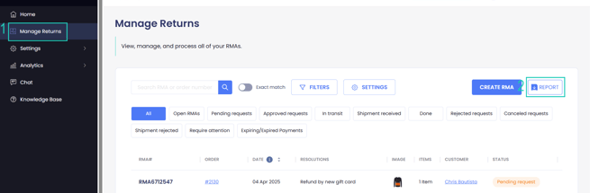 Downloading Reports