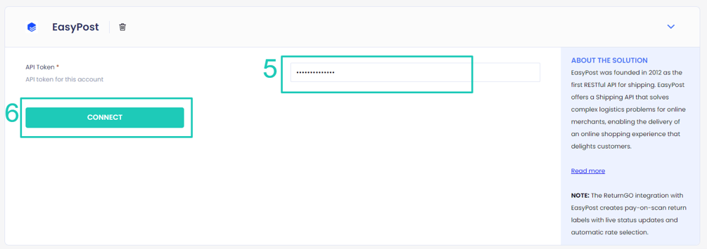 Easy Post Link Integration With Easypost