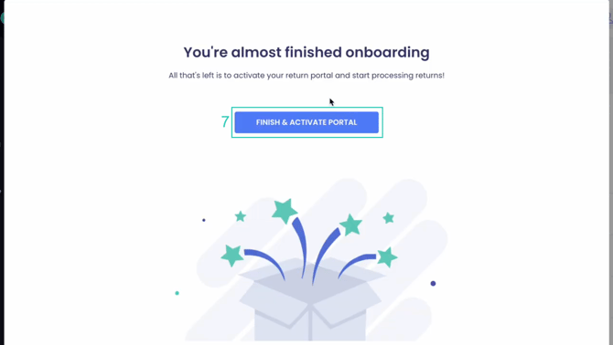 Finish onboarding