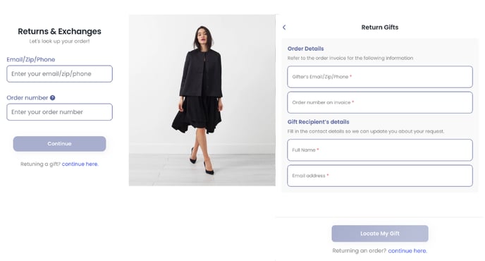 Gift return portal