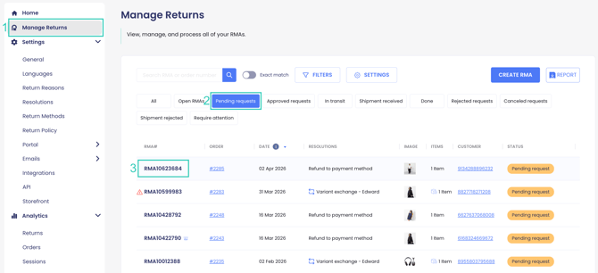 How to Approve a Return Request