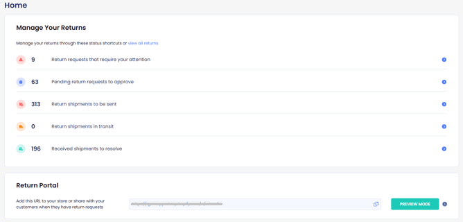 Integrating Your Return Portal to Your Shopify Store portal url
