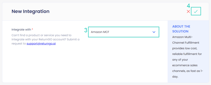 Integration With Amazon MCF2