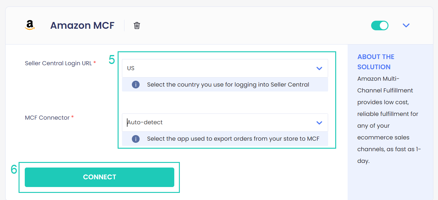 Integration With Amazon MCF