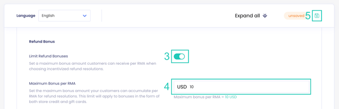 Limit Refund Bonuses