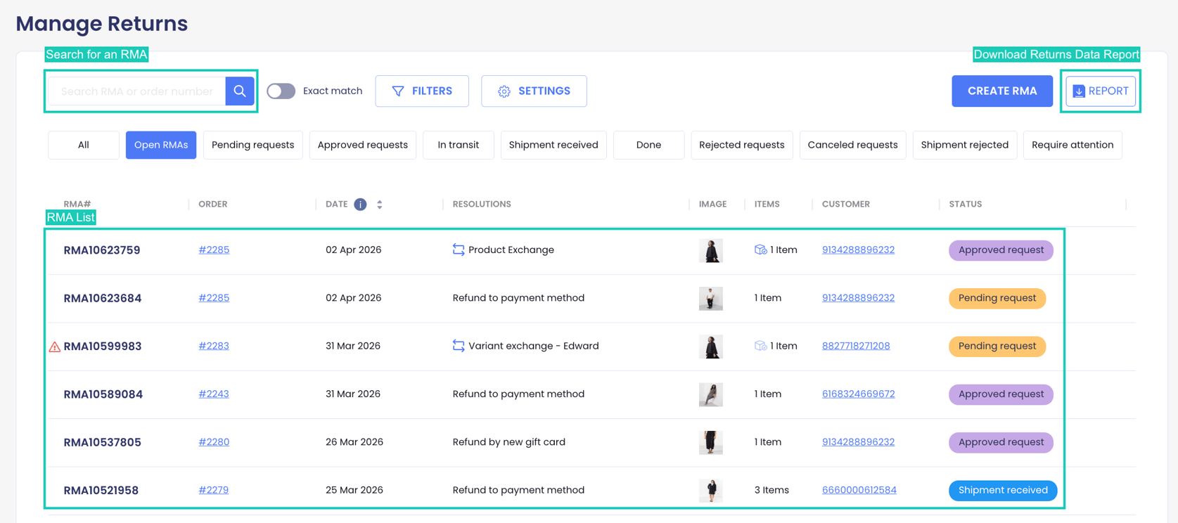 Managing Return Requests (New Version)