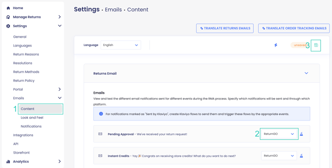 Notification Settings