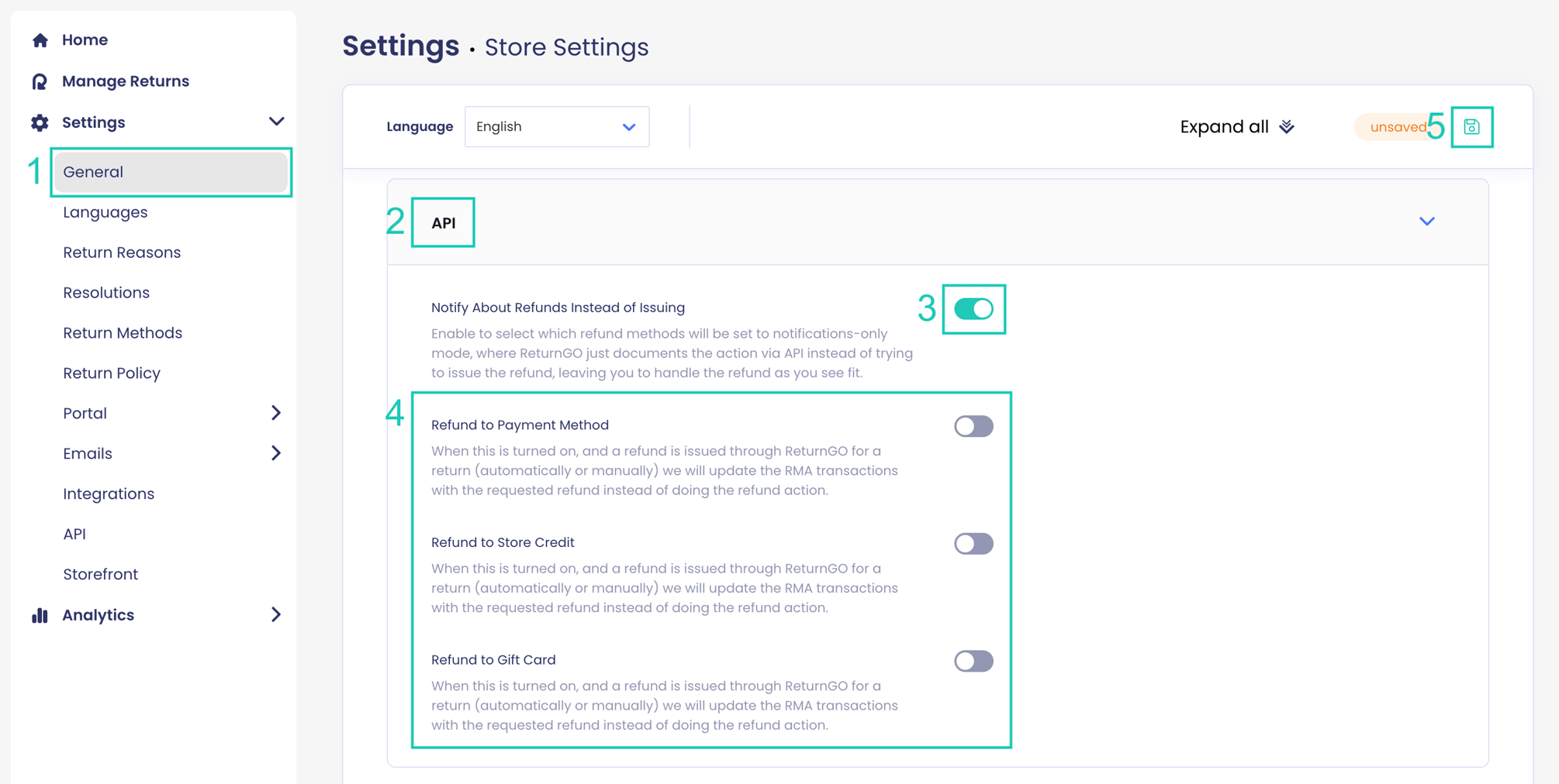 Using the ReturnGO API for Transactions