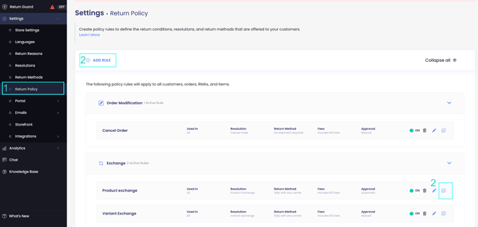 Policy Rules