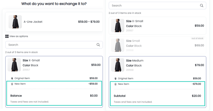 Price difference