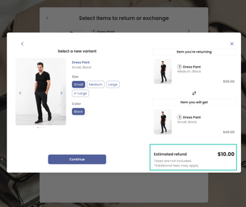 Refund price difference