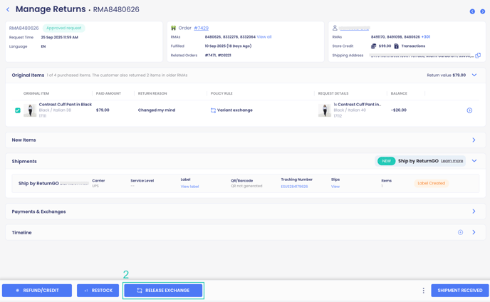 Release exchange 1