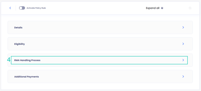 Reserve items policy rule 2