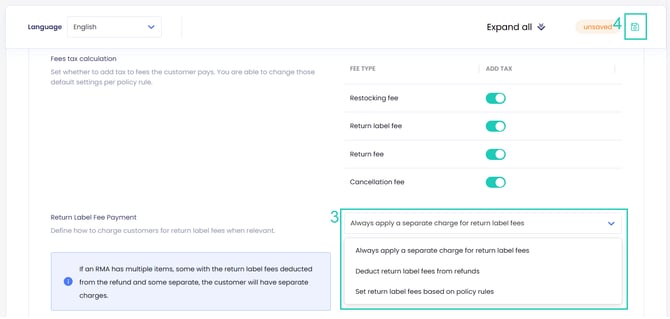 Return Fee General Returns 2