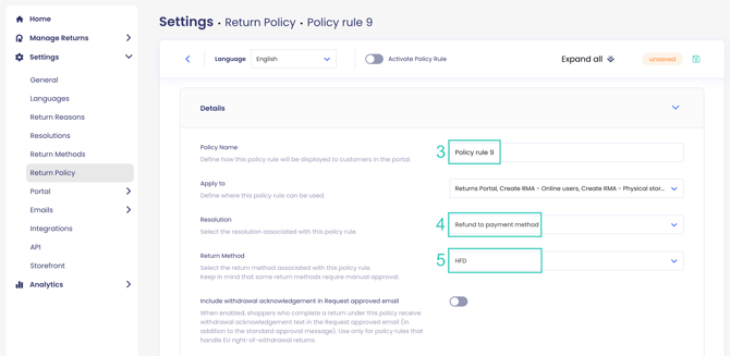 Return Policy refund