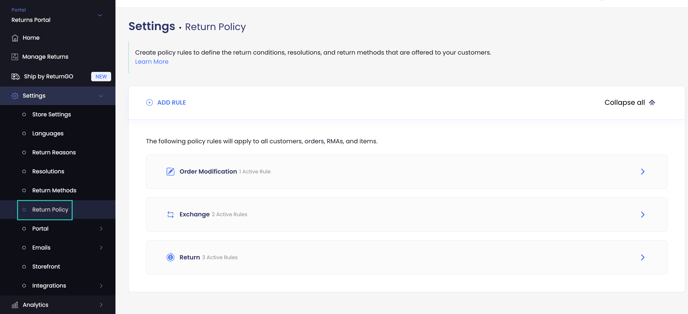 Return Policy