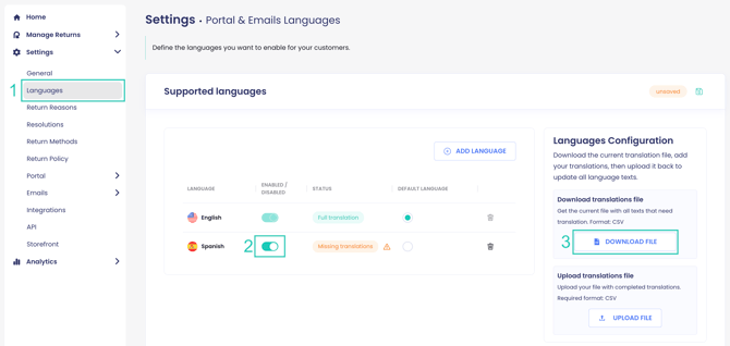 Return Portal Texts and Translations