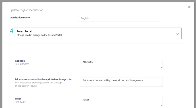 Return Portal text