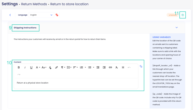 Return to drop off 2