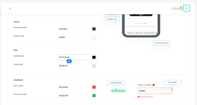 Save look and feel edge