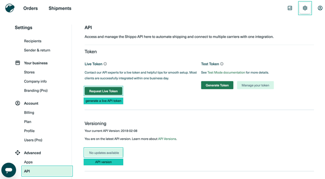 Shippo API