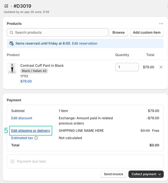 Shopify draft