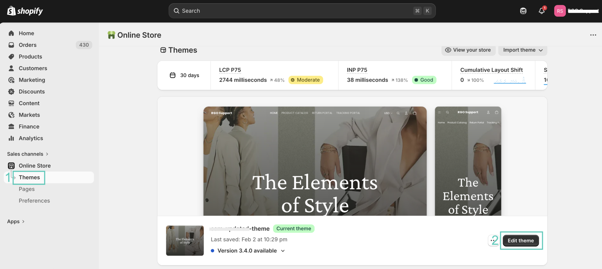 Storefront Embed Shop Now
