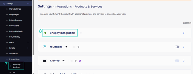 Shopify integration