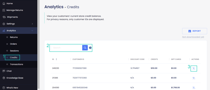 Update Refund to Store Credit1