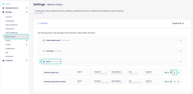 different resolutions for specific reasons