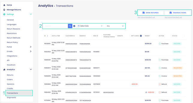 download Transactions