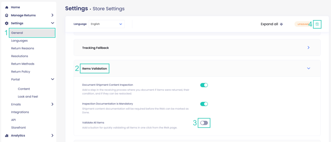 remove the Validate All button
